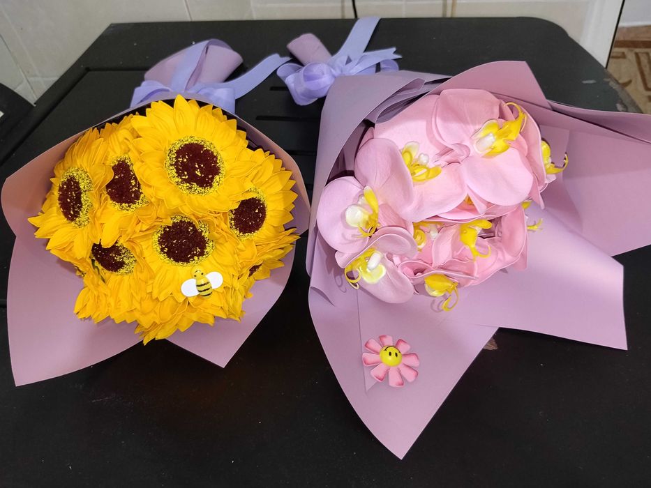 Aranjamente florale din flori de săpun