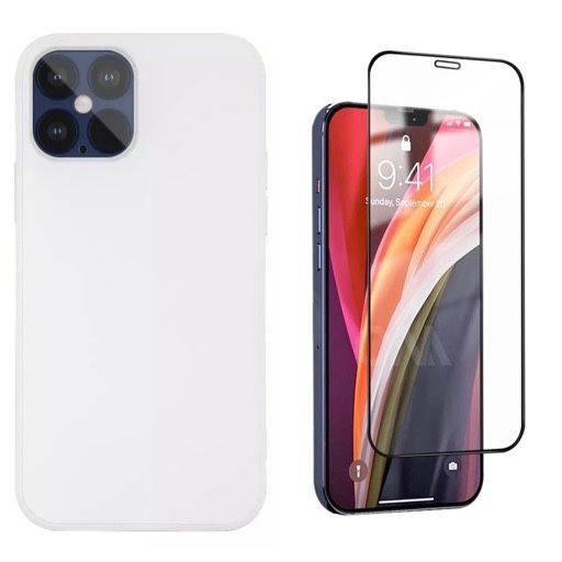 Husa SOFT Catifea+Folie Sticla Hard 9D 9H Iphone 12/13/14/15 PRO MAX