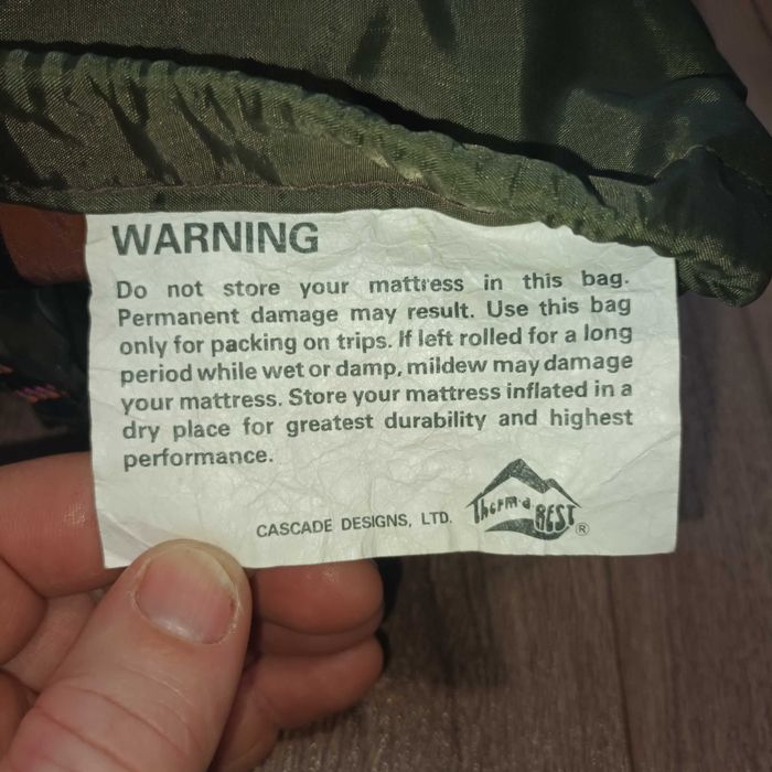 Saltea autogonflabila camping pentru copii, Therm A Rest, cu 2 fețe.