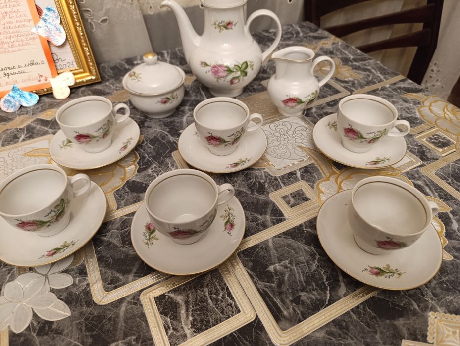 Немецкий кофейный сервиз,старинный,1980