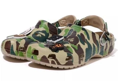 тапочки Crocs x Bape