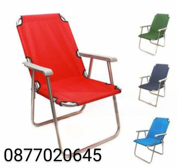 Сгъваем стол за плаж, пикник и къмпинг–Лек, удобен и практичен/цветове