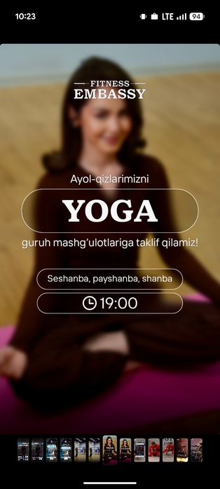 Fitness Embassy ayollar uchun 10 oy