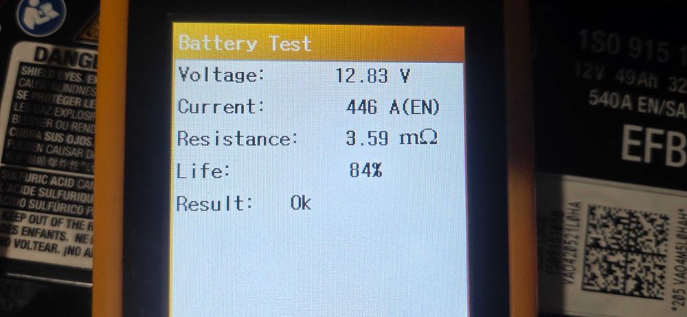 baterie 12v/acumulator auto/ varta efb 49ah/540a/