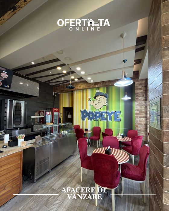 De Vânzare – Afacere la Cheie | Restaurant Fast Food Complet Echipat