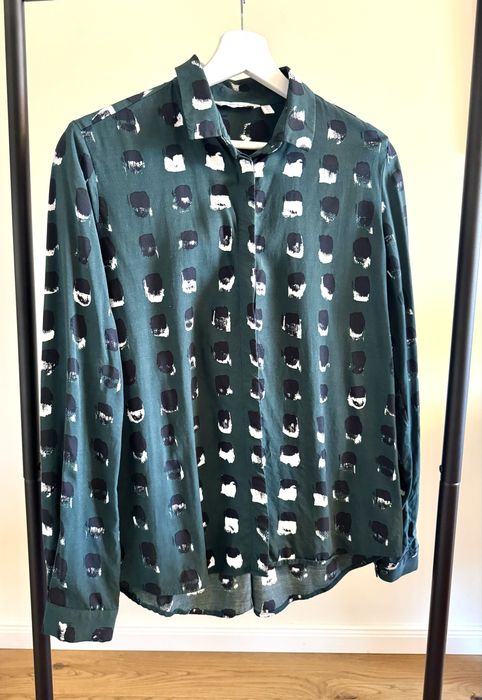 &Other stories риза в свеж синьо-зелен принт