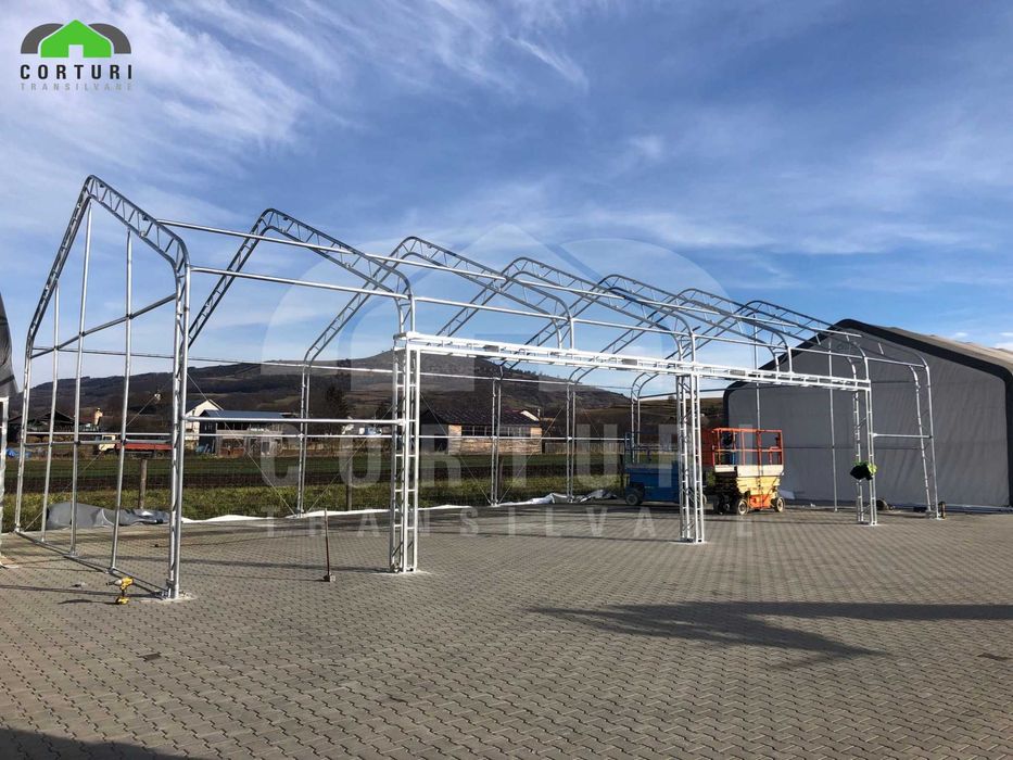 Cort industrial TIP CASĂ 10 x 18,3 x 6,1 m