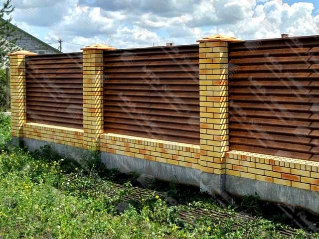 Забор жалюзи еврожалюзи