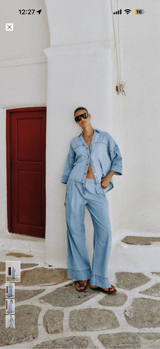 Джинсовый костюм Zara