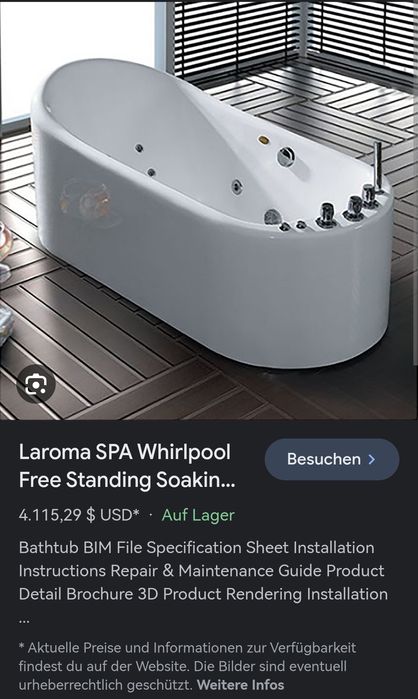 Vând cada Jacuzzi freestanding