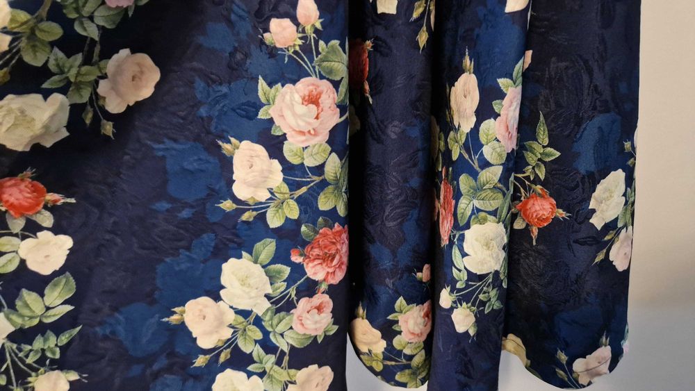 Rochie, albastru-floral, 38
