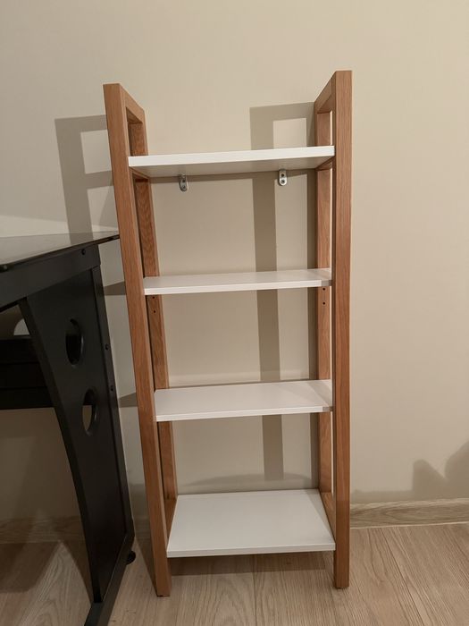 Set 3 etajere modulare lemn/PAL - design scandinav, stare impecabilă