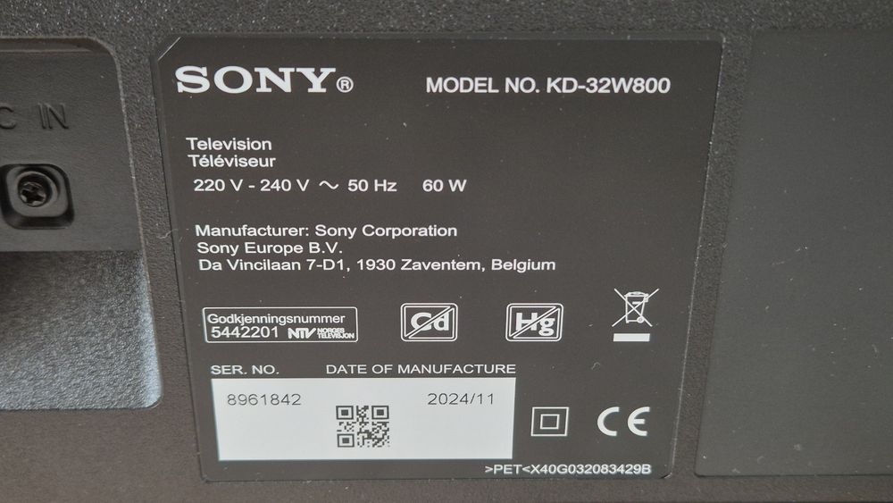 Sony KD-32W800 Android,Smart, WiFi, LED