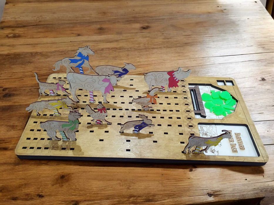 Ръчно изработена игра "Бързата вечеря в двора"– Семейна игра с животни