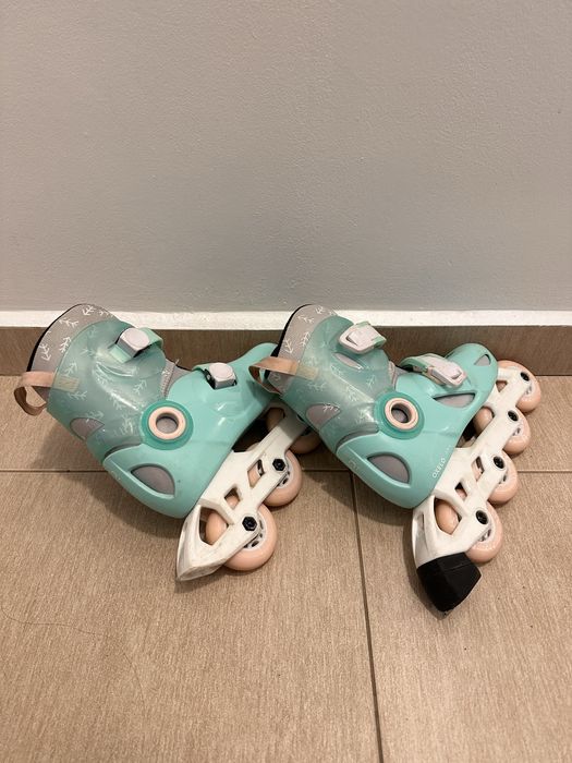 Role OXELO Play5 + aparatori palme,coate,genunchi