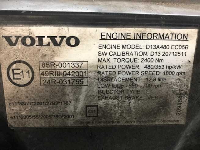 Motor complet Volvo D13A 480 EC6B - Piese motor Volvo