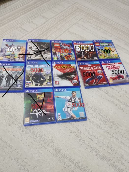 Диски на ps 4 разные