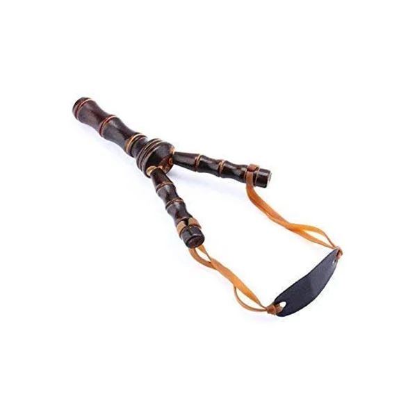 Set praștie din lemn si 100 bile metalice, pentru airsoft si prastie