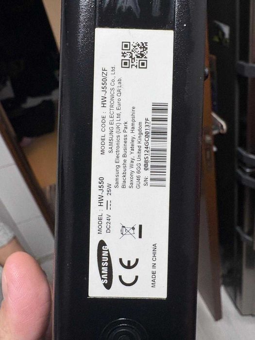 soudbar samsung model HW-J550/ZF