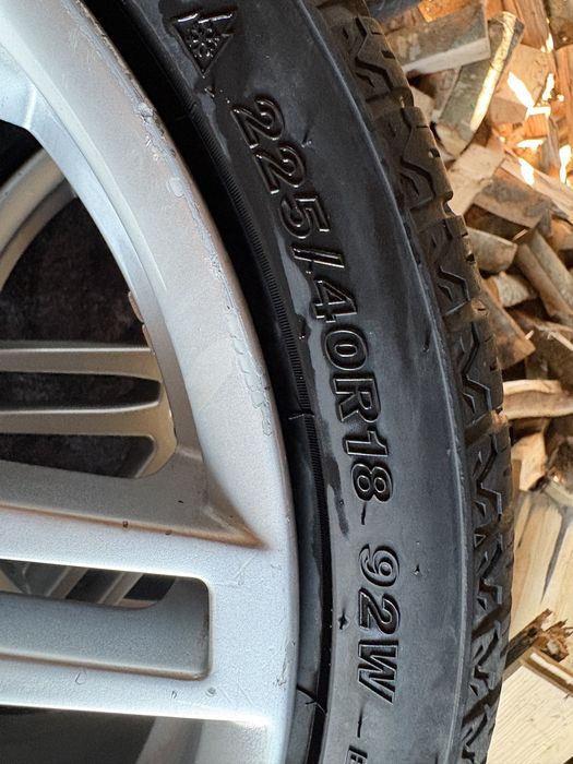 Jante Aliaj 18 5x112 Audi VW Skoda Seat cu Anvelope 225/40 R18