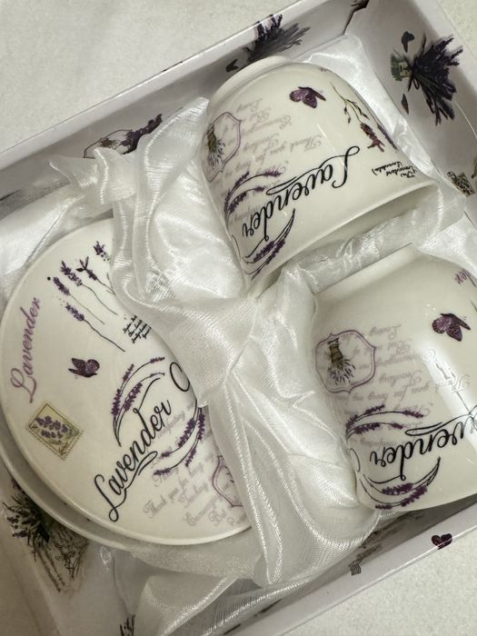 Набор кружек с блюдцами — 2 шт.