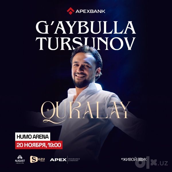 Gaybulla Tursunov Konserti uchun biletlar sotuvda mavjud