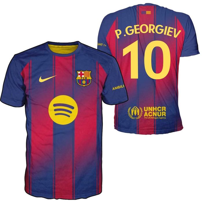 Футболна тениска Barcelona с ИМЕ и НОМЕР по желание , Барселона екип  , Arsenal футболна тениска с име и номер
