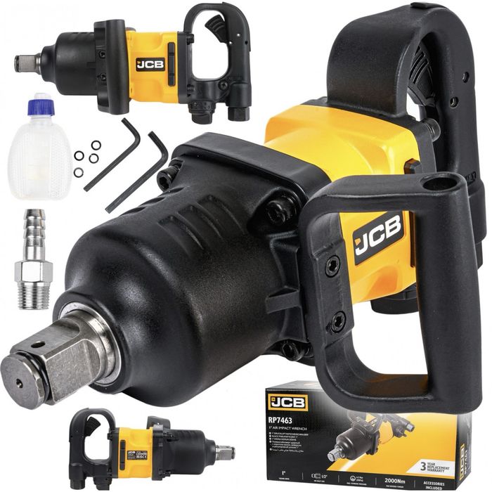 Пневматичен ударен гайковерт 2000Nm с къс шпиндел 1”цол JCB