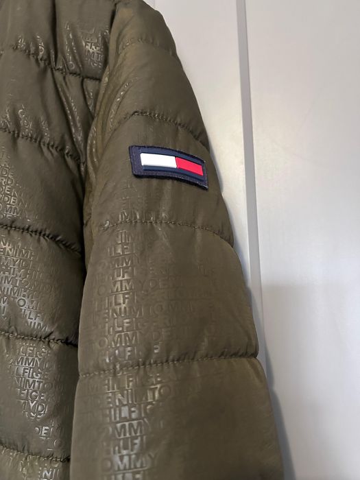 Geaca Tommy Hilfiger, culoare verde, marimea S, ca noua