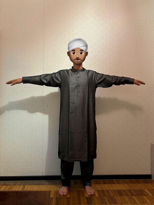 Мужской мусульманский костюм (шалвар и камиз) для Рамадана и празднико