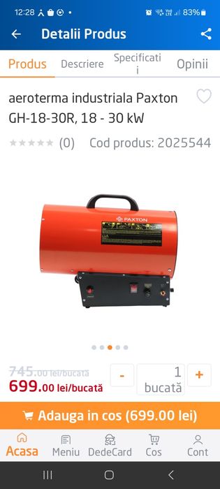 Tun de caldura 30 wati