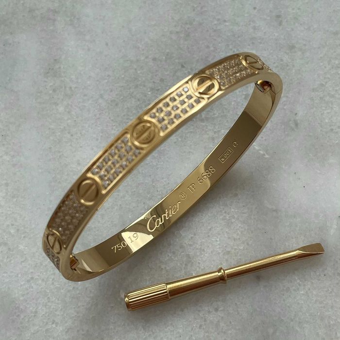 Bratara Love Bracelet cu Cristale Aplicate