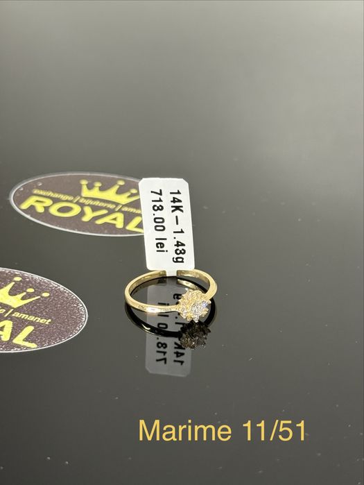 Bijuteria ROYAL : Inel AUR NOU 14K / 1.43 GR