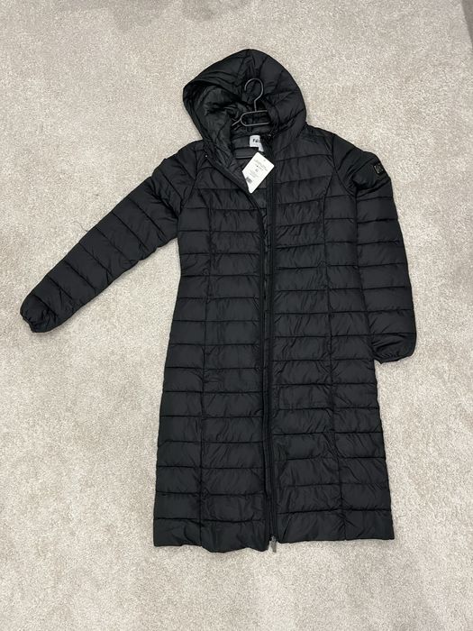 Дълго черно шушляково яке Froggies