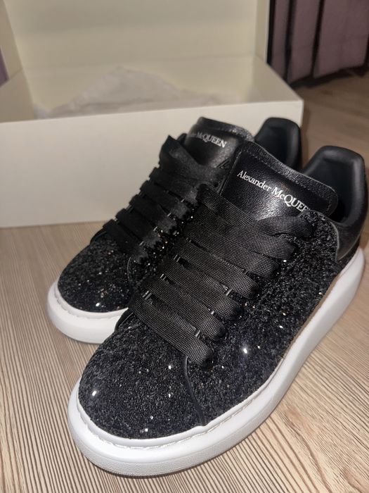 Alexander McQueen sneakers black sparkle
