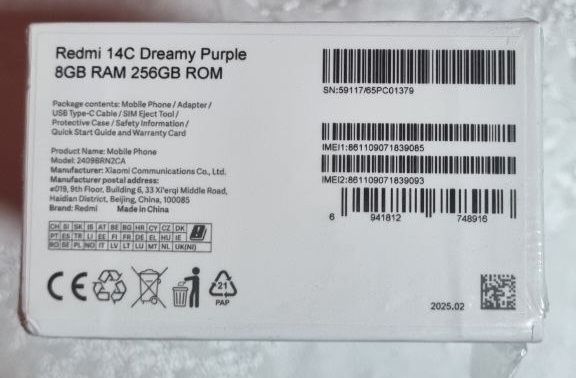 Redmi 14c 8/256 sotiladi