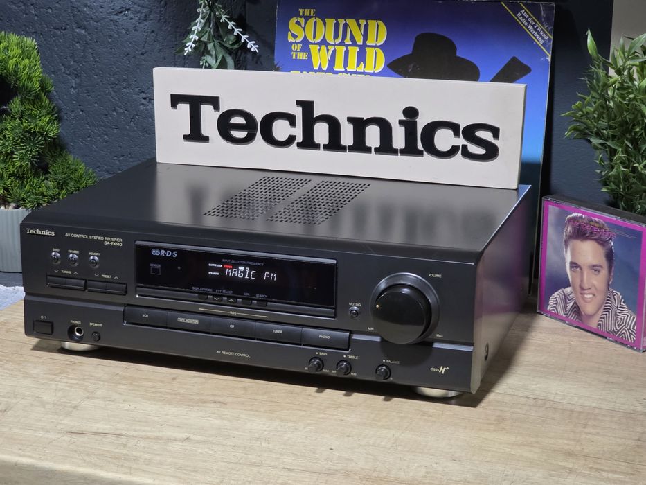 Receiver TECHNICS sa-ex140 ,hifi audio, amplificator cu radio tuner, 2x100w 8 ohm