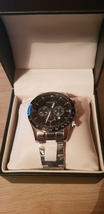 Ceas Timeless Chronograph Argintiu marca Recaro editie speciala