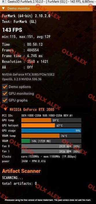 Placa video RTX 3080 12GB