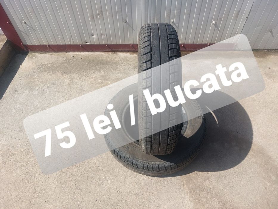 75 lei bucata! Doua anvelope de vara 155 80 r13 Continental