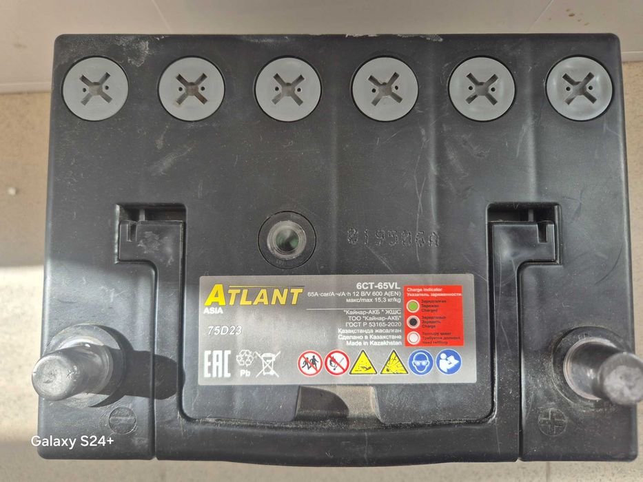 Аккумулятор Атлант 6ст-65VL, 600 A