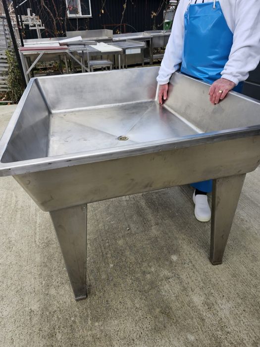 Cuva , Bazin , Tabla  inox foarte  groasa , Italia