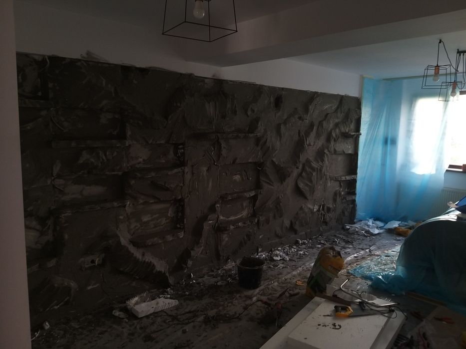 Meserias Zugrav  interioare renovari finisaje rigips glet lavabila pereti  piatra 3D manual