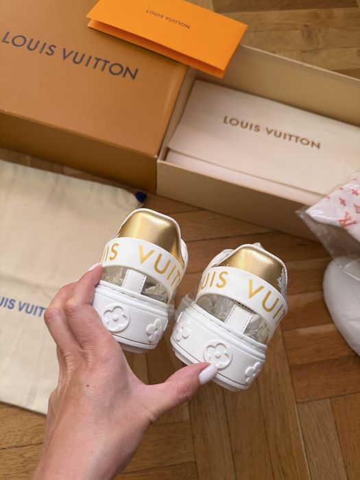 Louis Vuitton бели кецове обувки