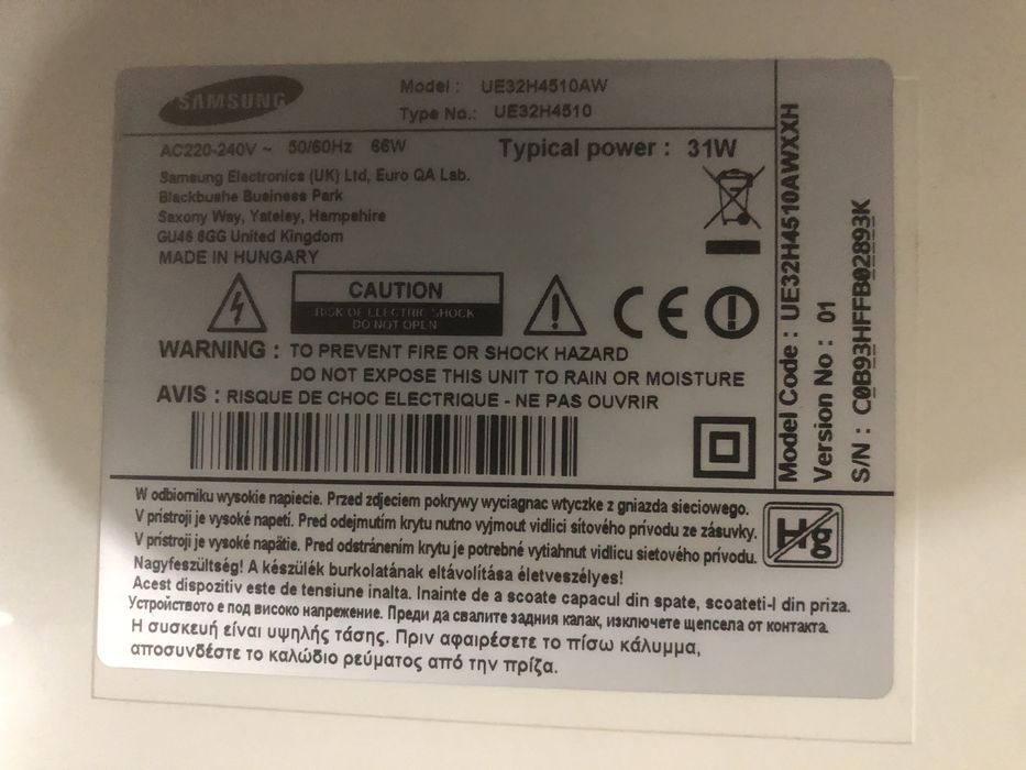 Tv smart samsung diagonală 81