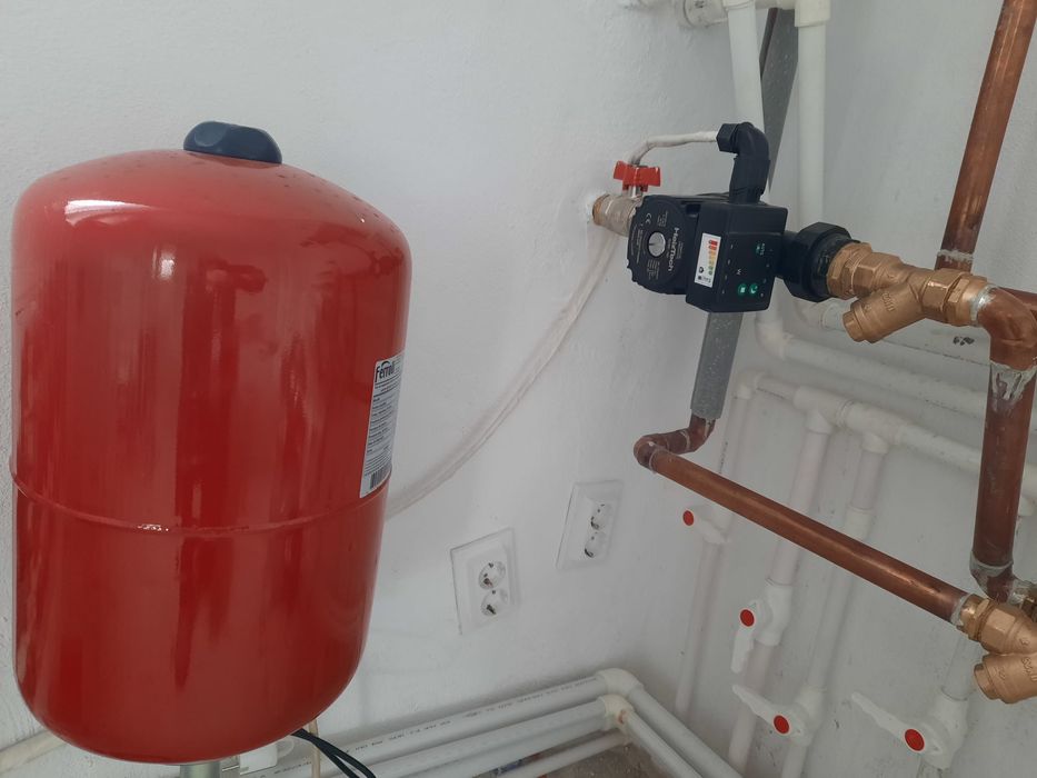 Termosemineu din caramida și instalație