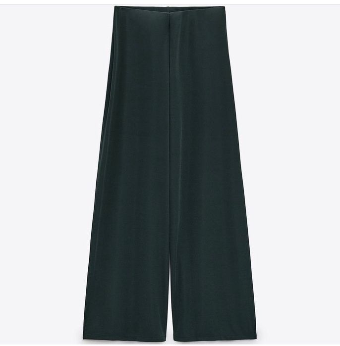 Set Costum Zara marime M fusta pantaloni și bluza cu umăr gol