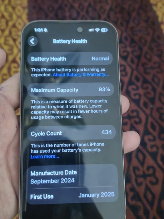 Iphone 16 pro состояние отличное