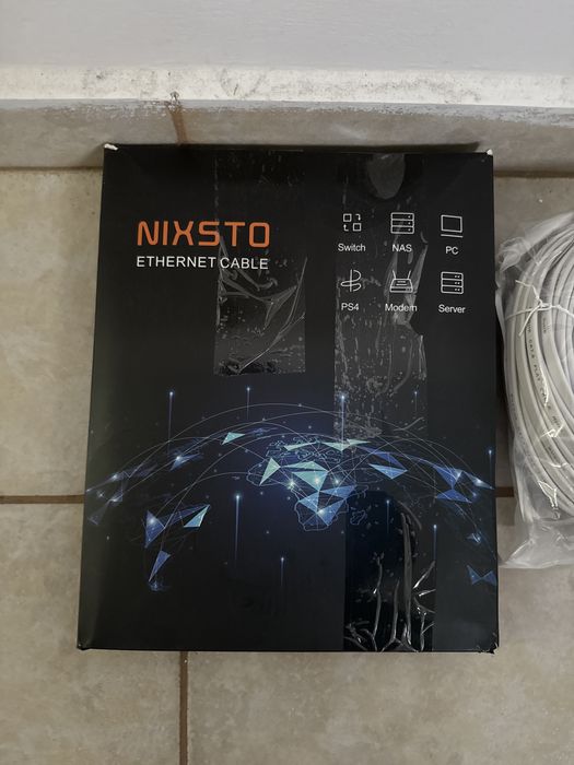 Cablu Ethernet RJ45 STP Cat 8 40Gbps 2000MHz,modem router switch -30m-