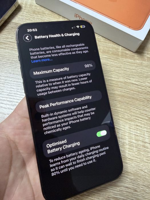 iPhone 13 Pro Max Graphite, baterie 98%